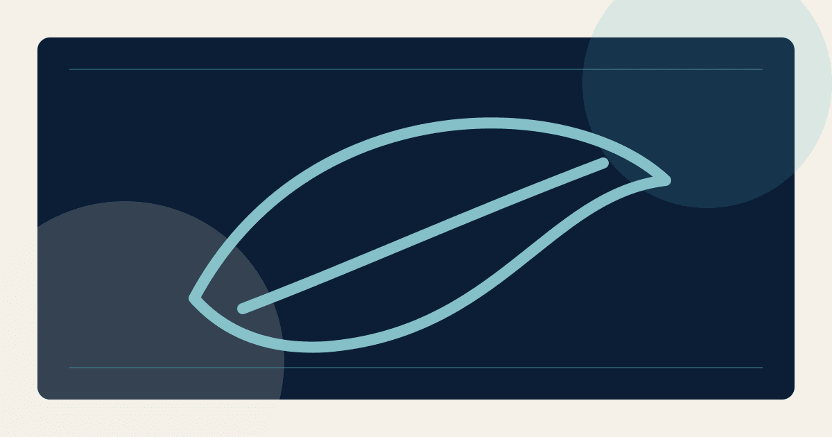 Illustration abstraite navy, teal et crème pour Écologie chrétienne : soin du monde et justice sociale.