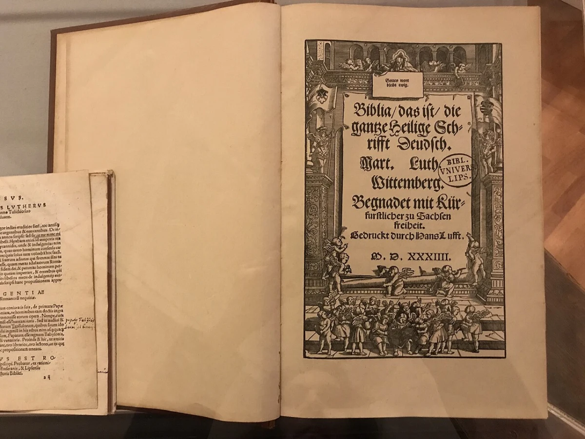 Bible de Luther, facsimilé de l'édition de Leipzig, 1534