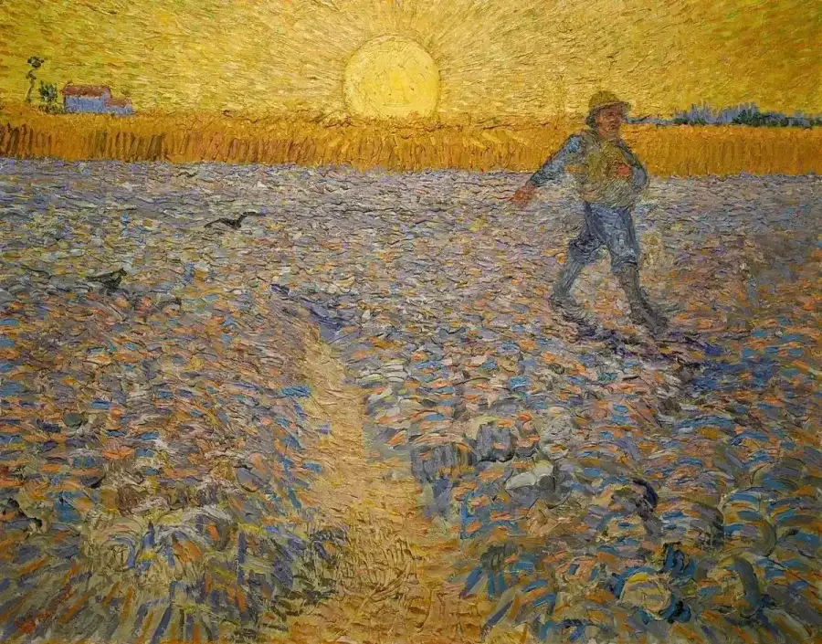 Le Semeur au soleil couchant, Van Gogh