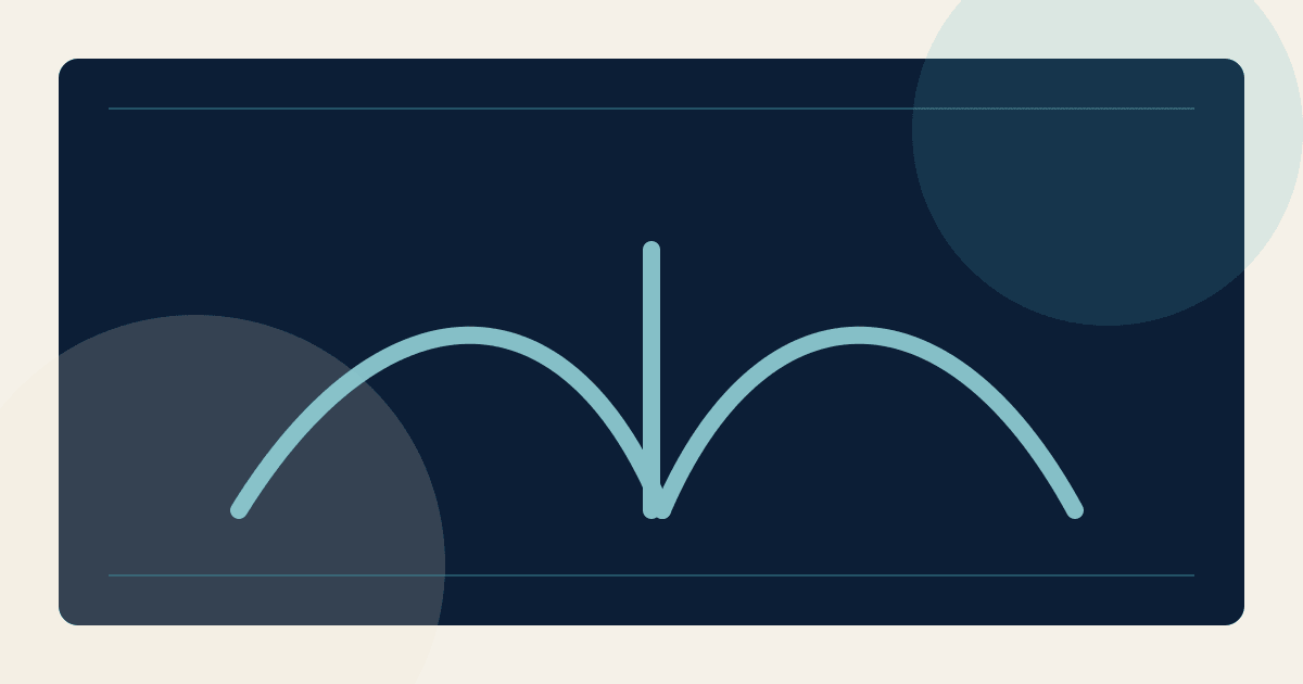 Illustration abstraite navy, teal et crème pour Le monde comme jardin : écologie protestante et soin de la création.