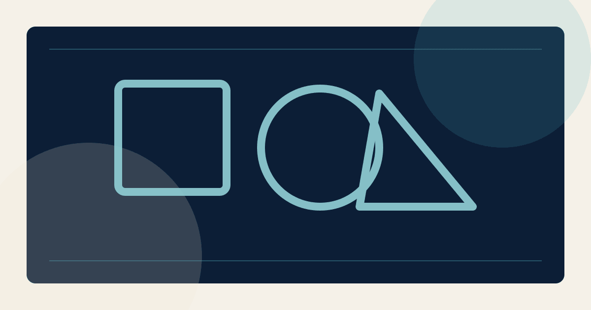 Illustration abstraite navy, teal et crème pour Recup'Art et Ambroise Monod : créer avec ce qui reste.