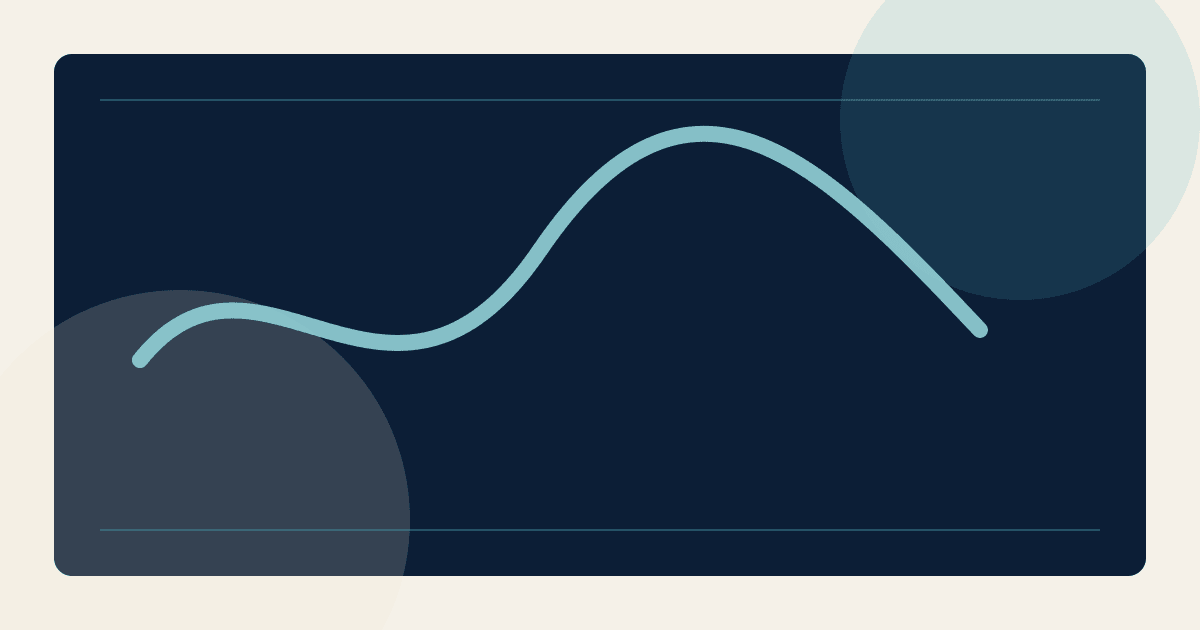 Illustration abstraite navy, teal et crème pour Traits d'Esprit : caricature et théologie.